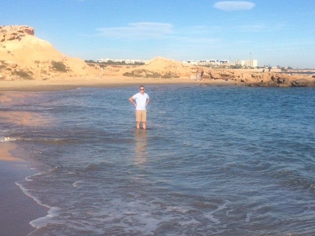 La Flamenca Beach en söndag i början av december 2018.
