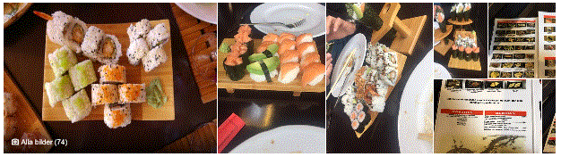 Restaurant Jardin: Kinesiskt, Japanskt, Sushi. Ät så mycket du vill för 10 Euro, dryck tillkommer. Ligger ca 500 meter från Zenía Boulevard, Calle Dr Maranon Zen II 2, 27 Bajo, 03189 La Zenía. Rating 4,0.